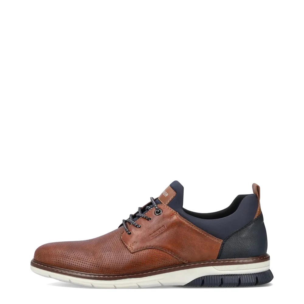Rieker Herren Dustin 50 Perforierter Schuh in Hellbraun