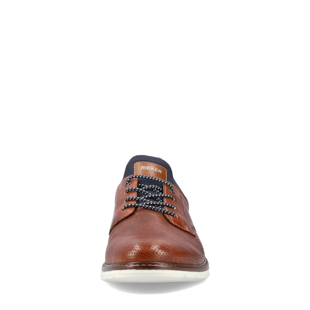 Rieker Herren Dustin 50 Perforierter Schuh in Hellbraun