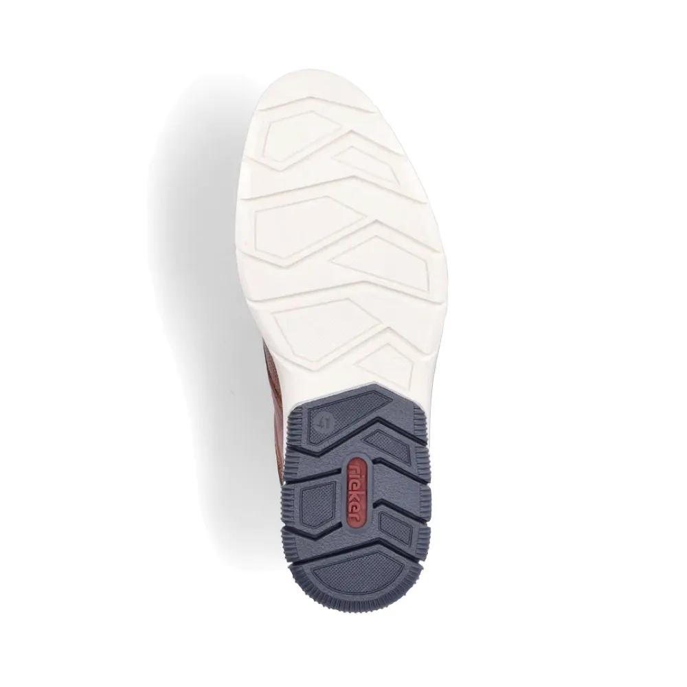 Rieker Herren Dustin 50 Perforierter Schuh in Hellbraun