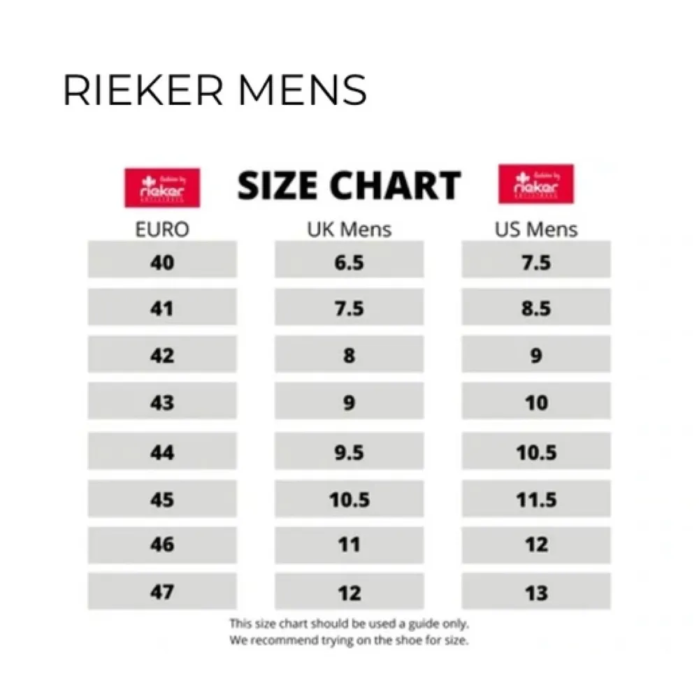 Rieker Herren Timo 96 Bungee-Schnürung Slip-On Sneaker in Schwarz