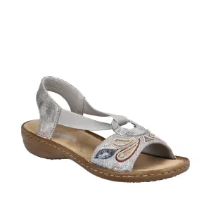 RIEKER REGINA SANDALETTE - SILBER MULTI - 608B490