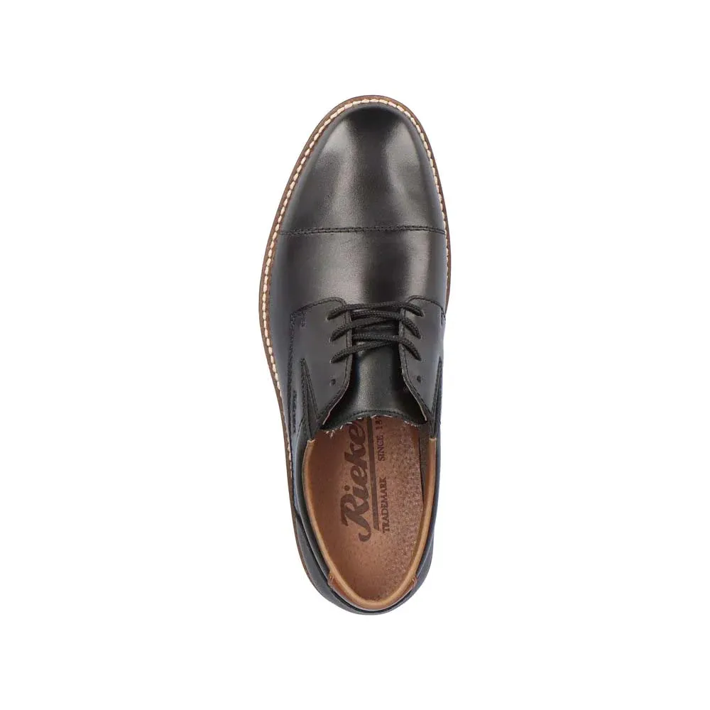 Rieker Schuhe 13506-00 Schnürschuhe Schwarz