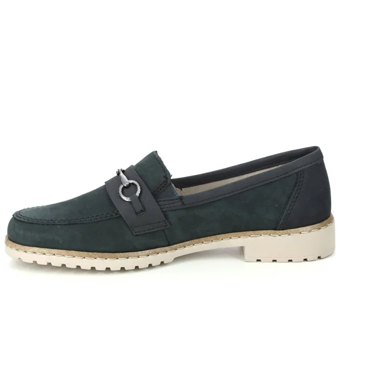 Rieker Schuhe 51860-14 Marineblau Schlupfschuh