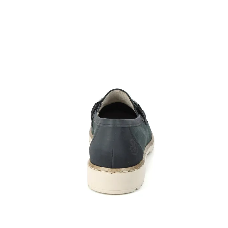Rieker Schuhe 51860-14 Marineblau Schlupfschuh