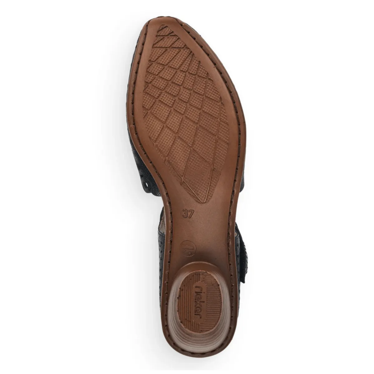 Rieker Damen 43753-02 Mirjam Schwarz Lack