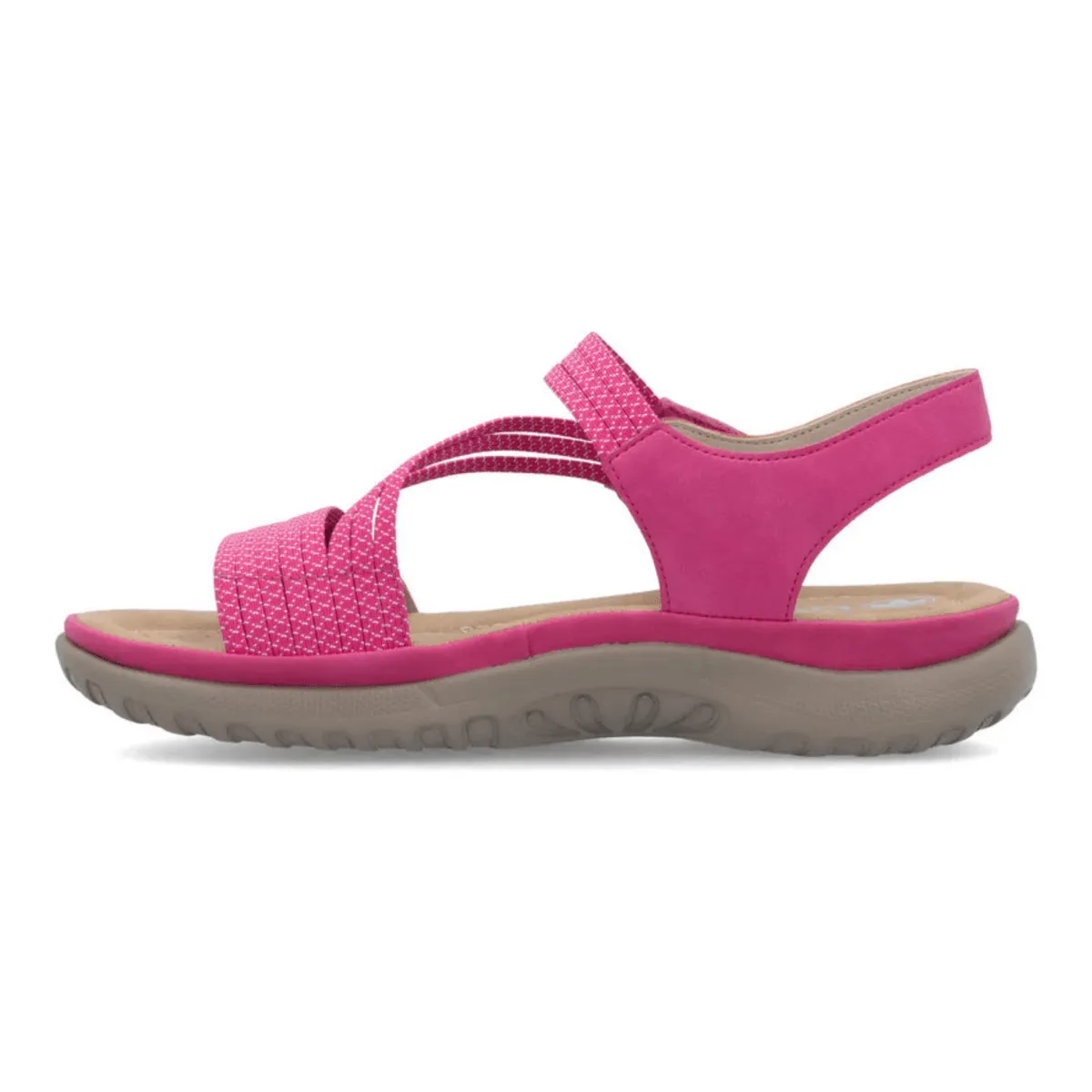 Rieker Damen 64870-31 Franja Fuchsia/Weiß
