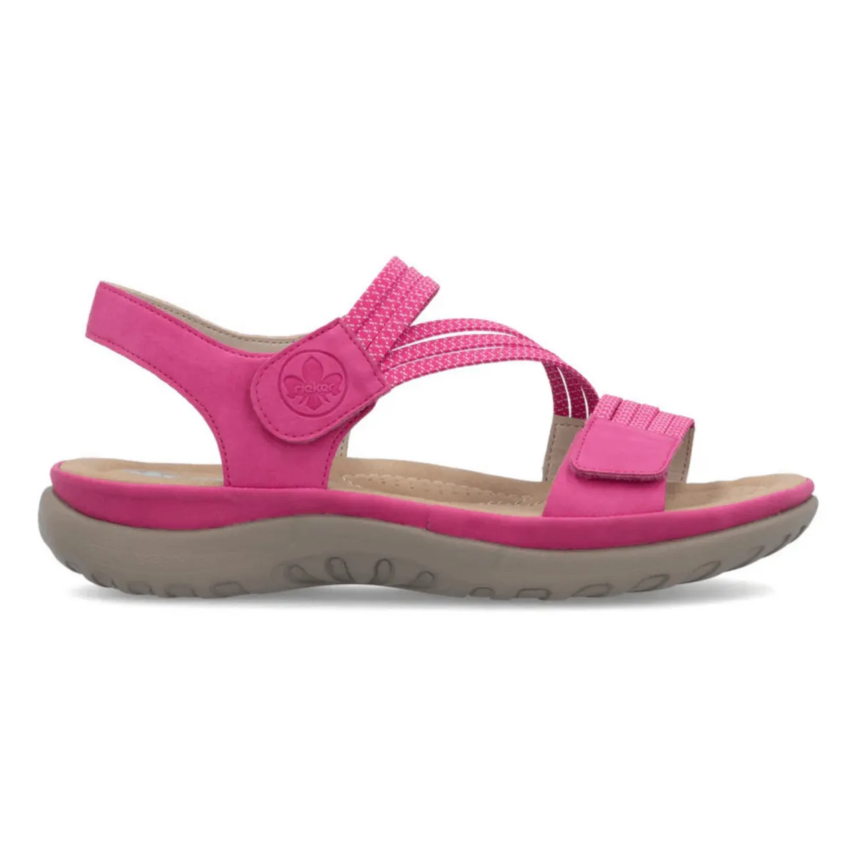 Rieker Damen 64870-31 Franja Fuchsia/Weiß