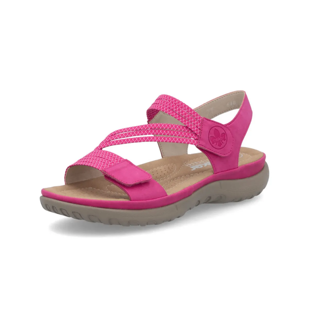 Rieker Damen 64870-31 Franja Fuchsia/Weiß