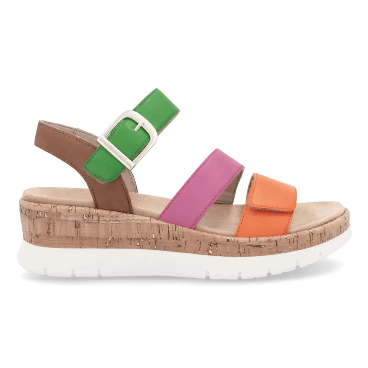 Rieker Damen D2P50-90 Gizela Aperol Orange/Fuchsia/Absinthgrün/Muskatnuss