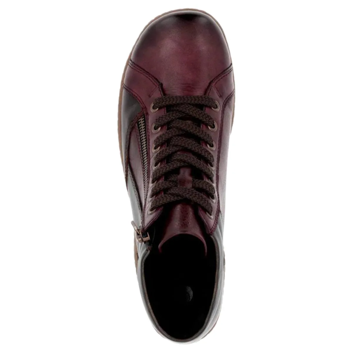 Rieker Damen R1458-35 Weinrot/Antik Leder