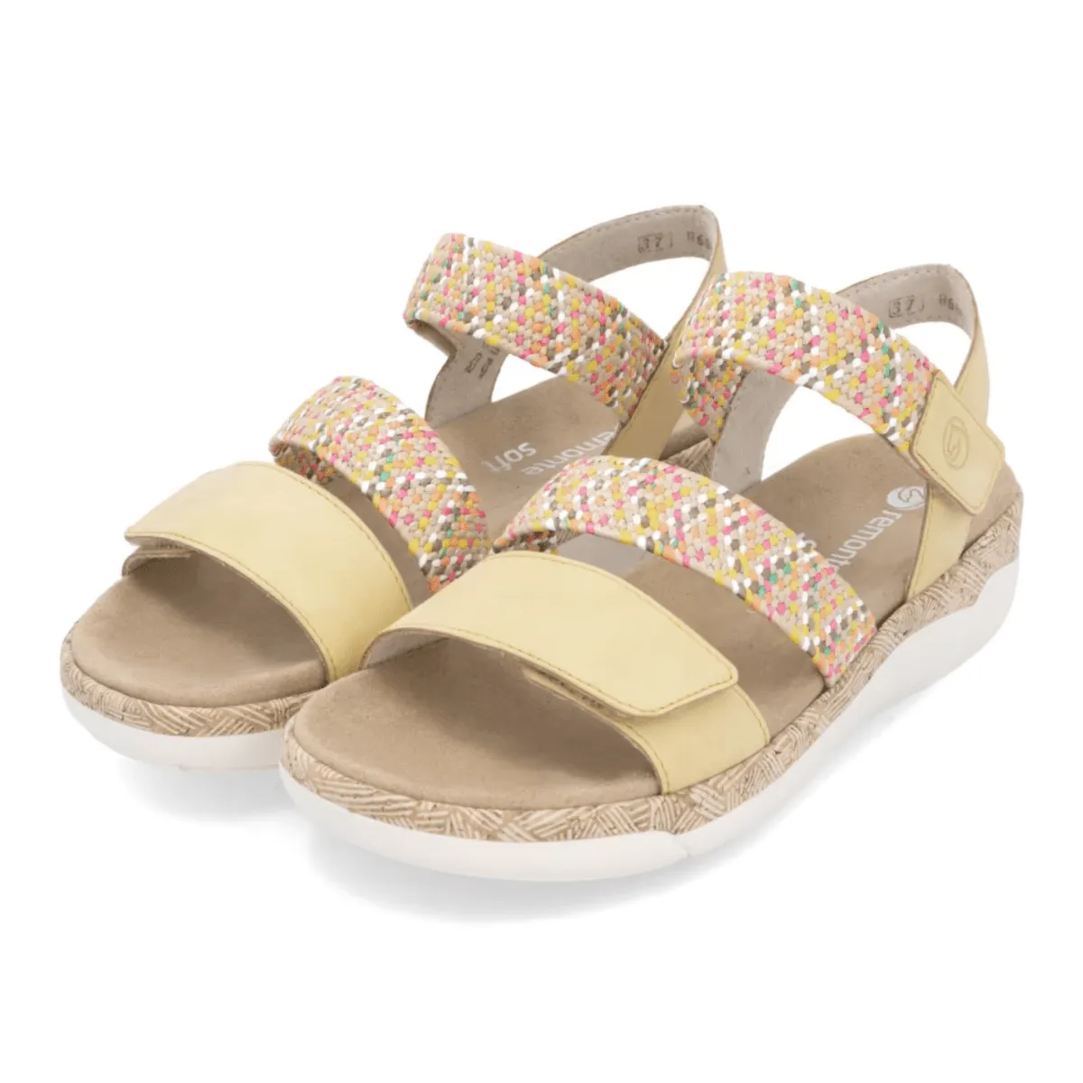 Rieker Damen R6861-68 Jocelyn Gelb Mehrfarbig Leder