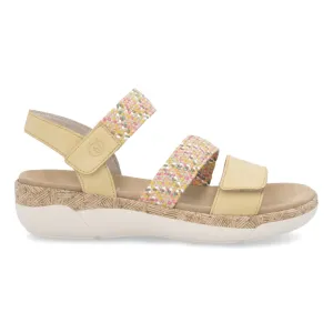 Rieker Damen R6861-68 Jocelyn Gelb Mehrfarbig Leder