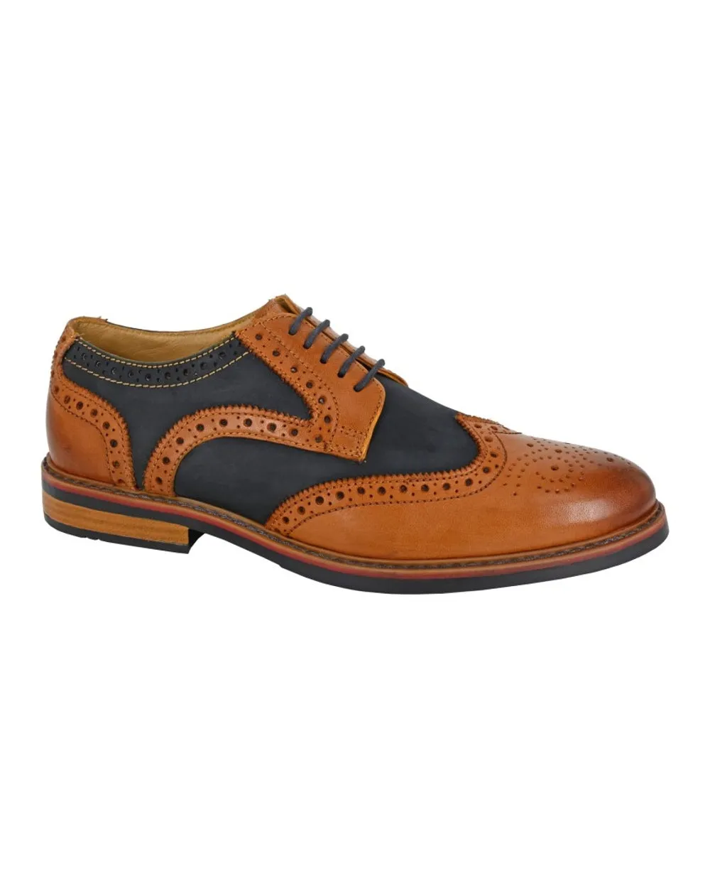 Roamers Herren 5-Loch Brogues Schuhe Roamers Schuhe