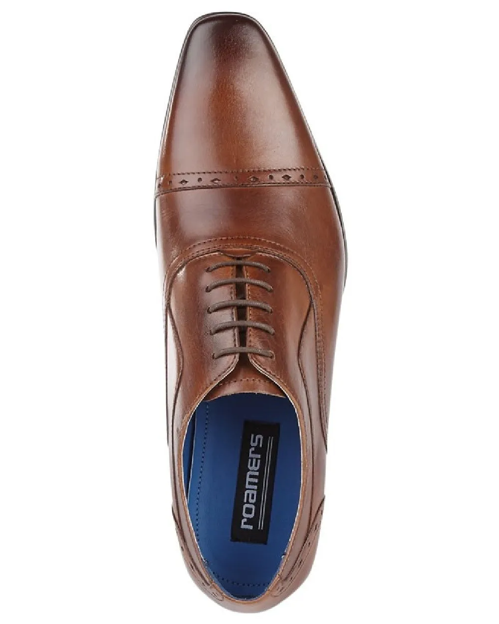 Roamers Herren 5-Loch gestanzte Cap Oxford Schuhe Roamers Schuhe