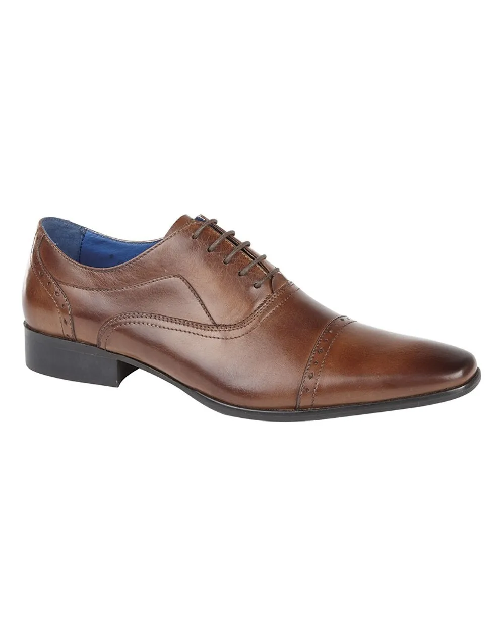 Roamers Herren 5-Loch gestanzte Cap Oxford Schuhe Roamers Schuhe