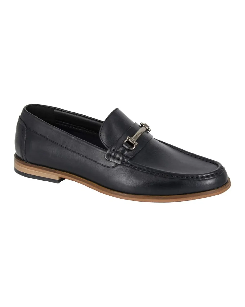 Roamers Herren Leder Slip-On Freizeitschuhe Roamers Schuhe