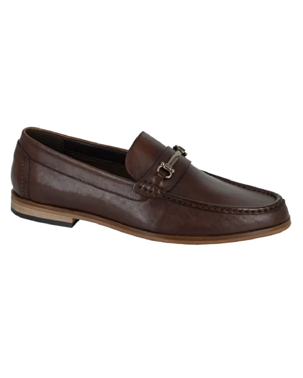 Roamers Herren Leder Slip-On Freizeitschuhe Roamers Schuhe