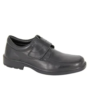 Roamers Herren Komfort-Schnürschuhe mit Klettverschluss für Freizeit