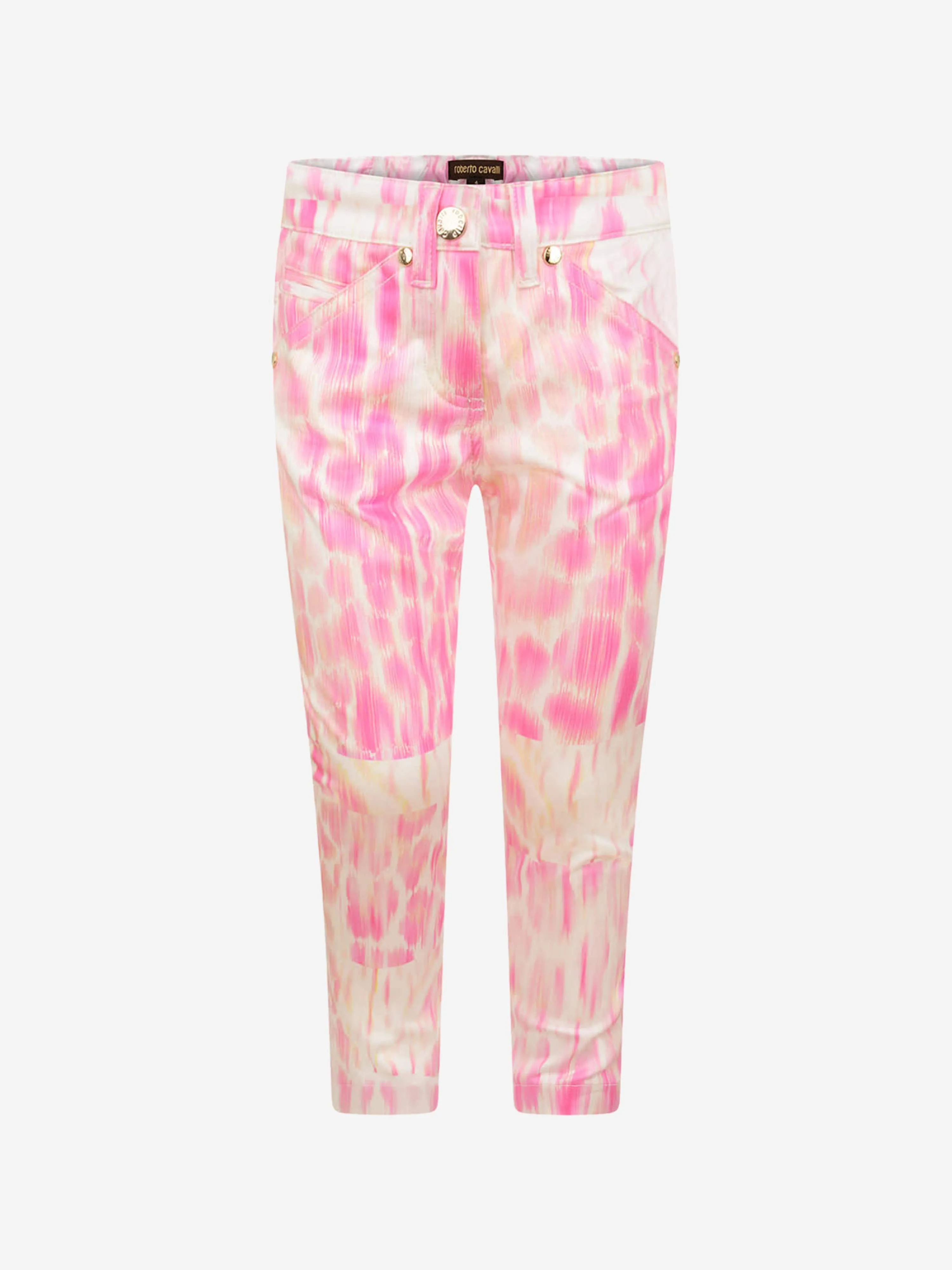 Roberto Cavalli Mädchen Leopardenmuster Hose