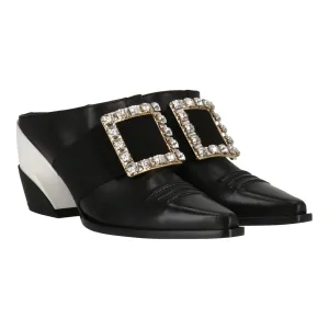 Roger Vivier Damen Schwarze Mule-Schuhe_Roger-Vivier