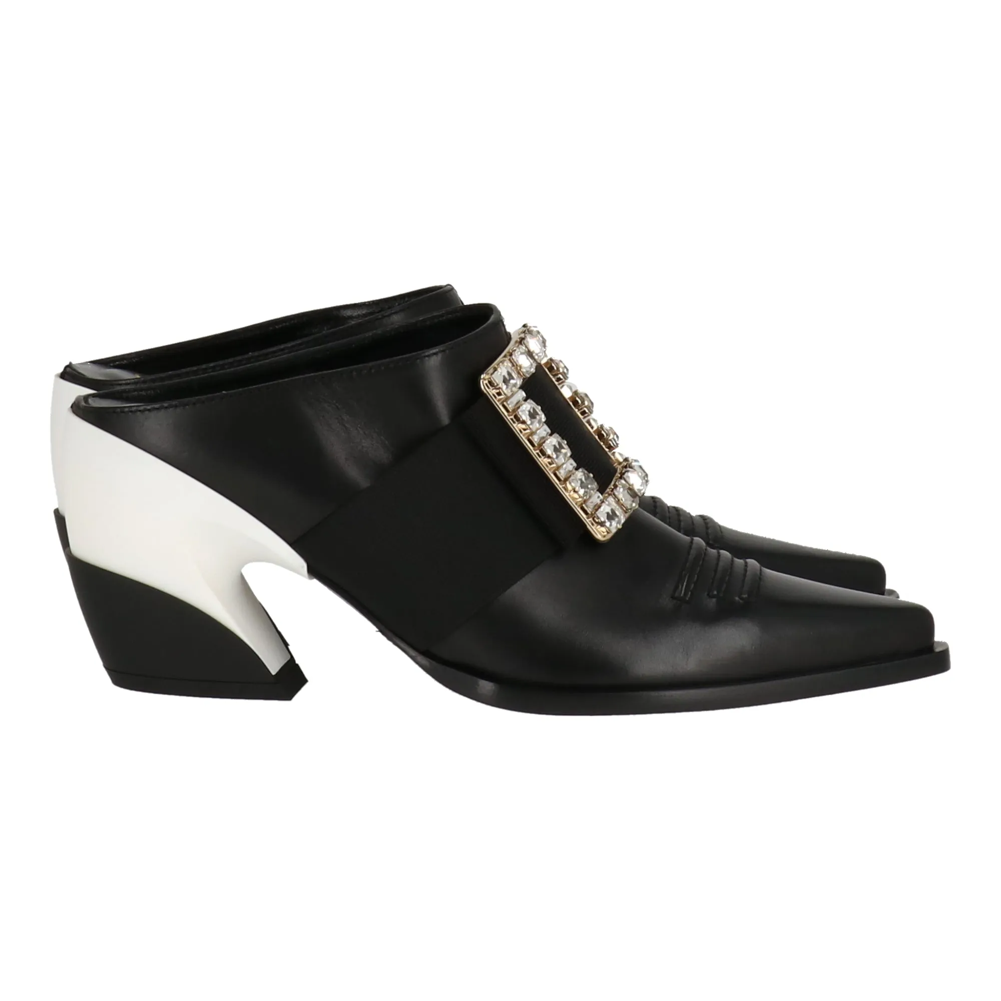 Roger Vivier Damen Schwarze Mule-Schuhe_Roger-Vivier