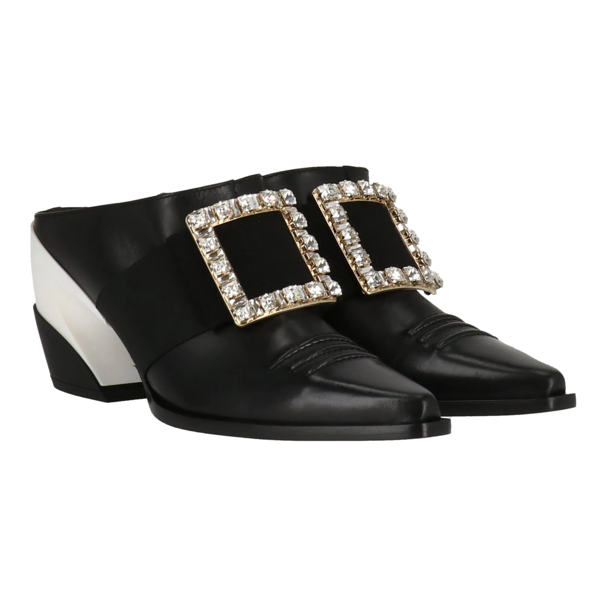 Roger Vivier Damen Schwarze Mule-Schuhe_Roger-Vivier