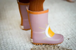 Gummistiefel - Sonnen - Rustikales Holz