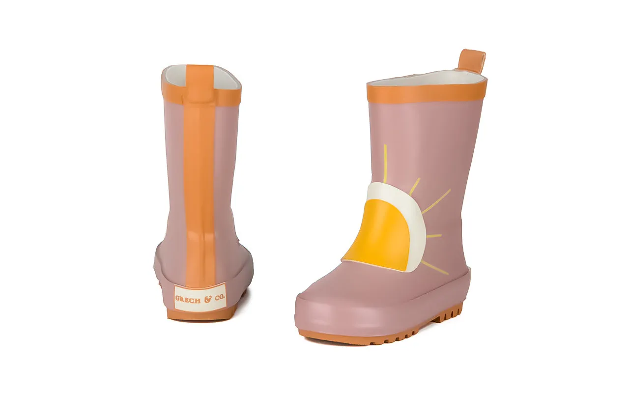 Gummistiefel - Sonnen - Rustikales Holz