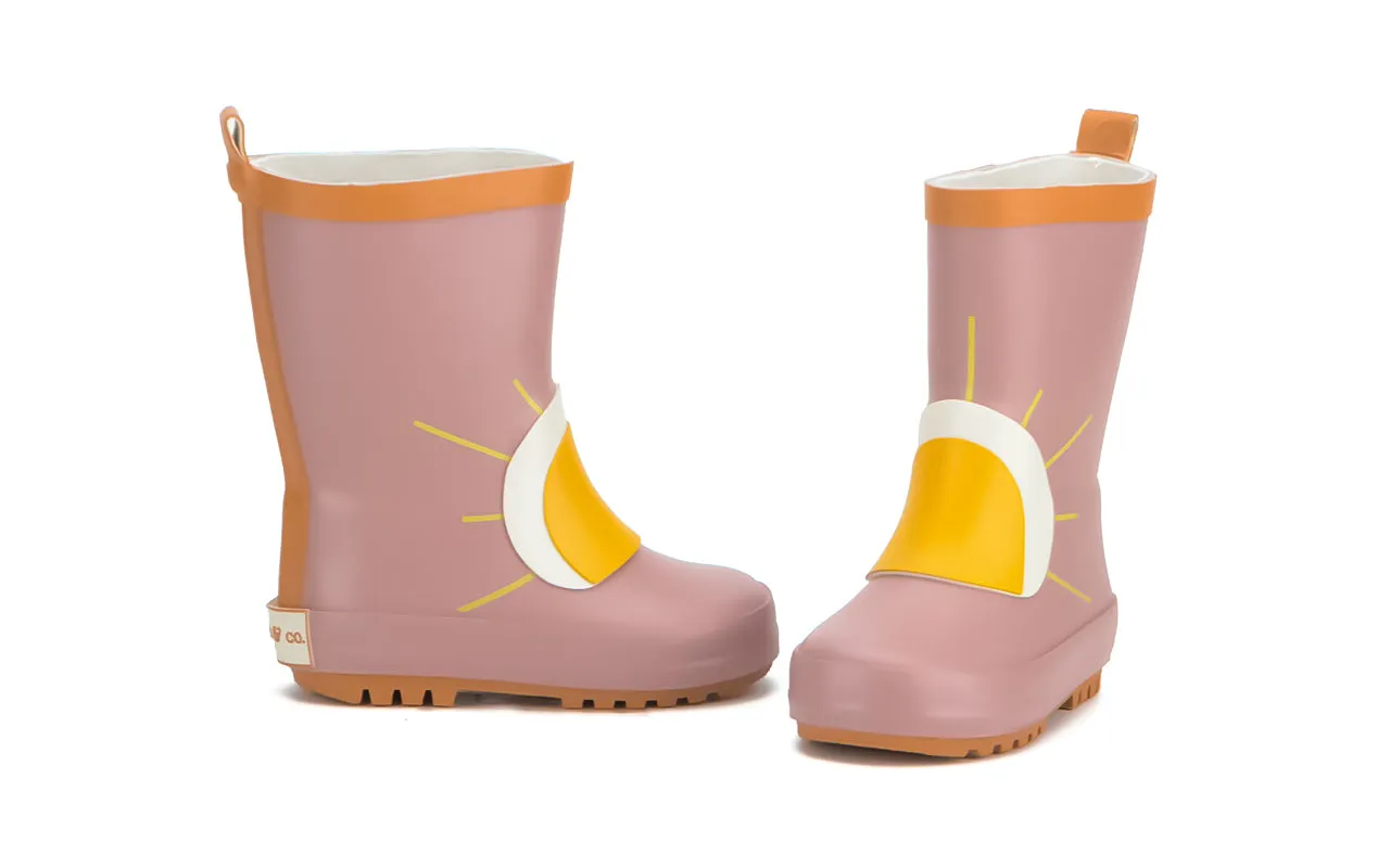 Gummistiefel - Sonnen - Rustikales Holz