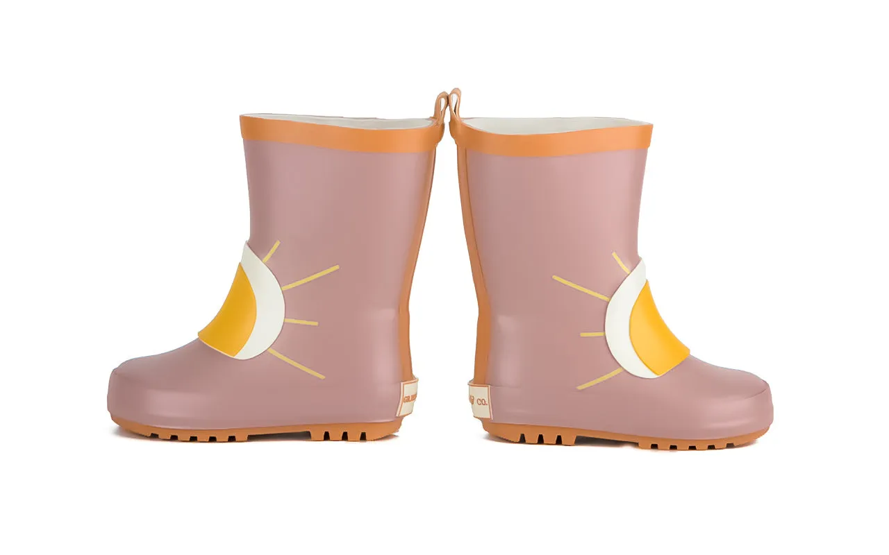 Gummistiefel - Sonnen - Rustikales Holz