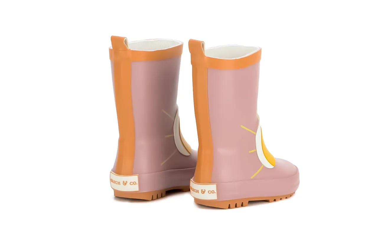 Gummistiefel - Sonnen - Rustikales Holz