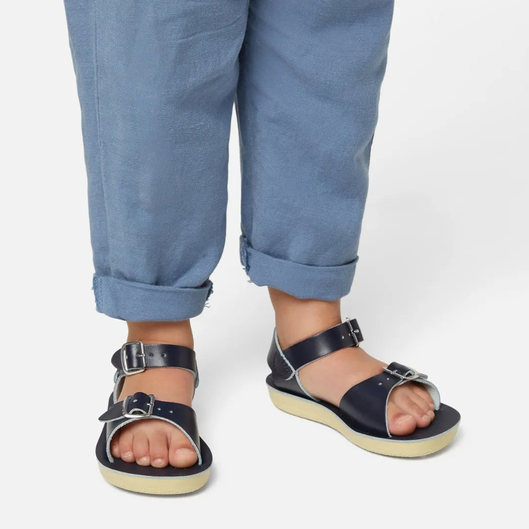 Salt-Water Sandalen: Surfer Navy Kindersandalen