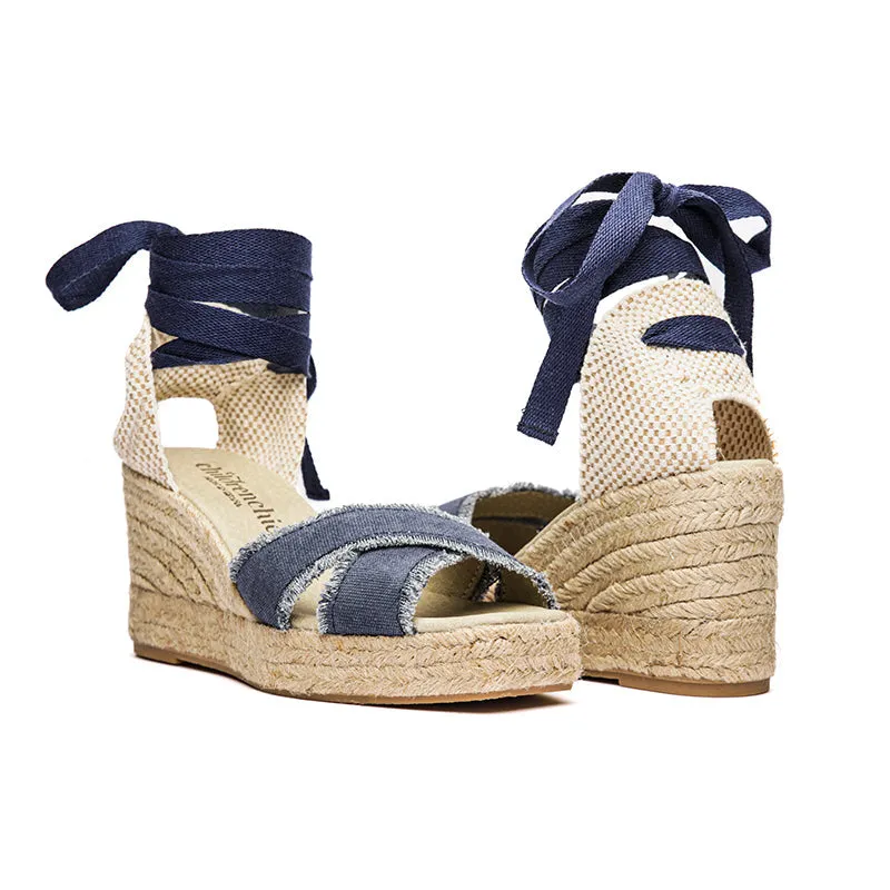 Sandal Espadrille In Marineblau Babykids_Childrenchic