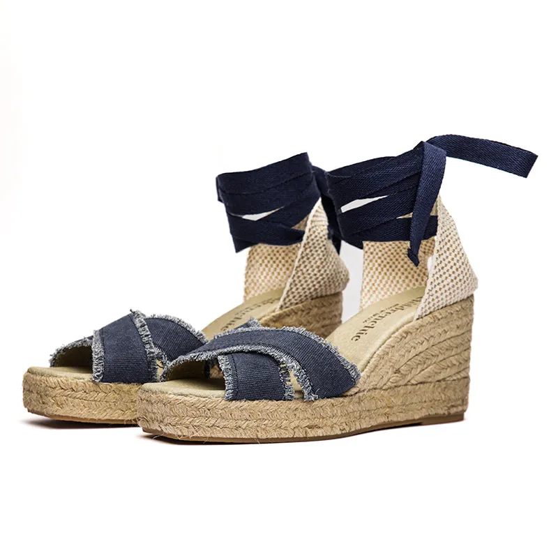 Sandal Espadrille In Marineblau Babykids_Childrenchic