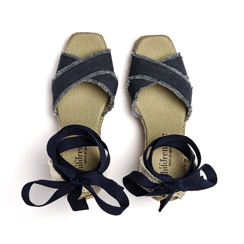 Sandal Espadrille In Marineblau Babykids_Childrenchic