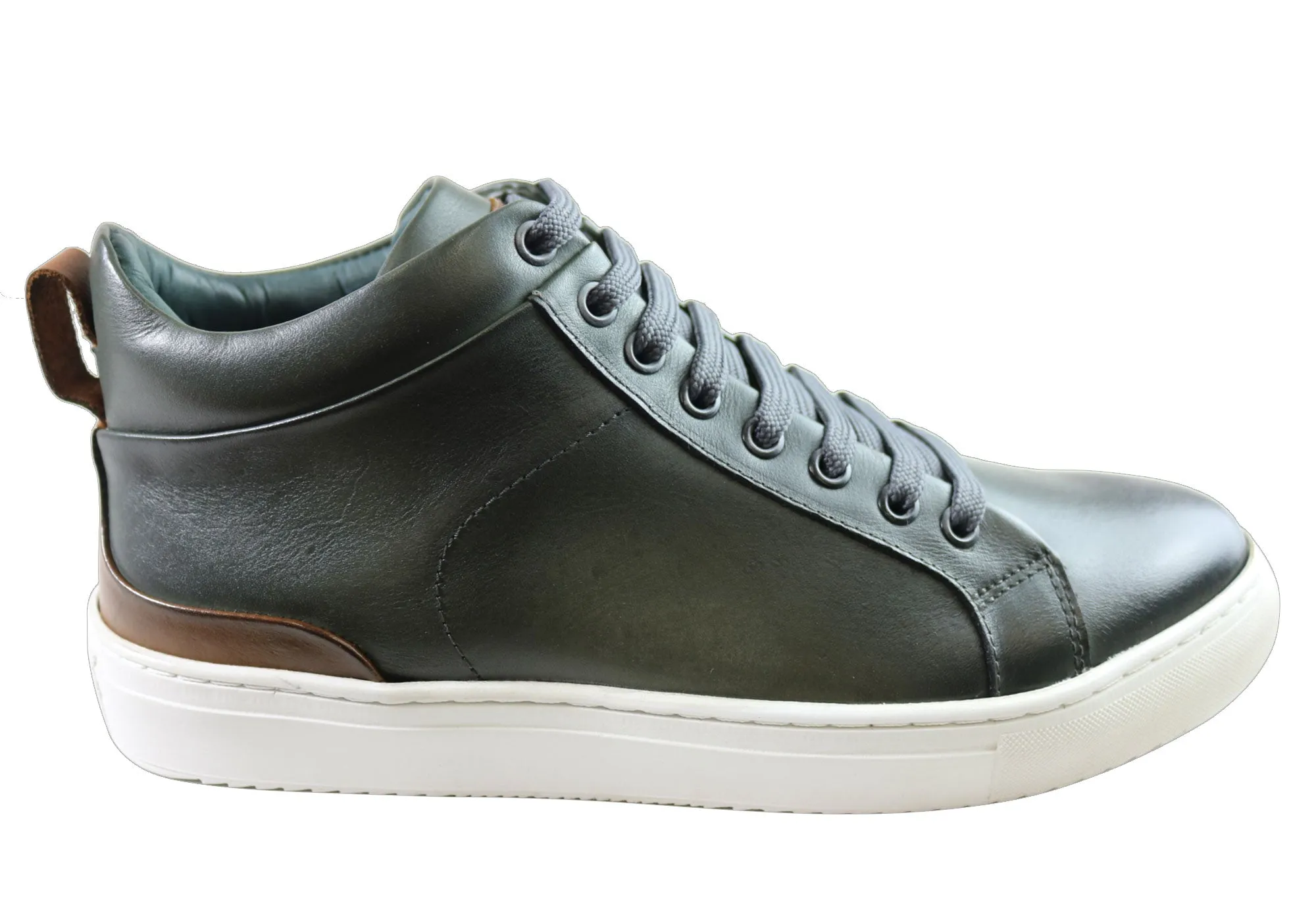 Savelli Brock Herren Leder Casual Stiefel Hergestellt in Brasilien Savelli Schuhe