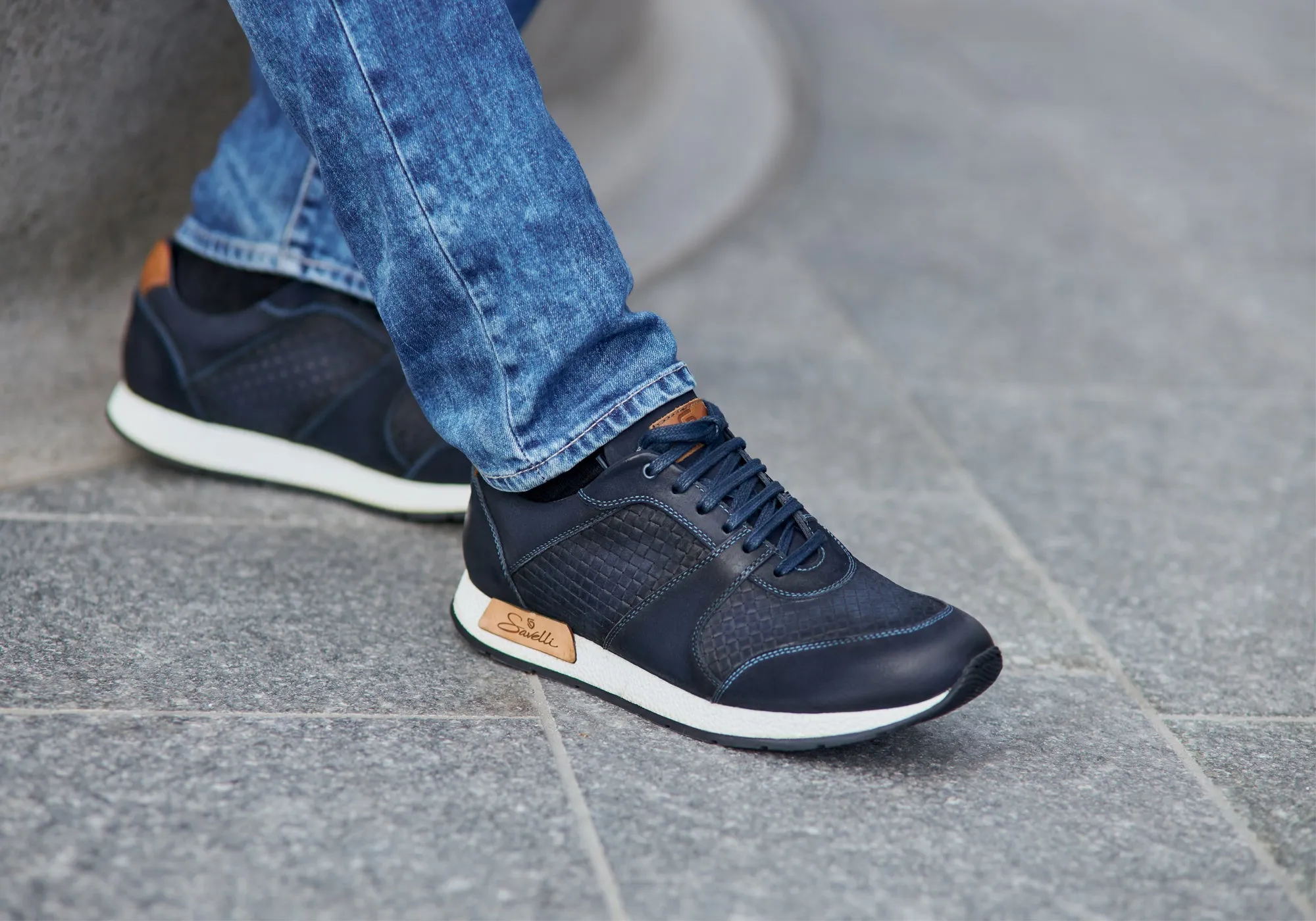 Savelli Holster Herren Lederschnürschuhe Freizeitschuhe Hergestellt in Brasilien Savelli Schuhe
