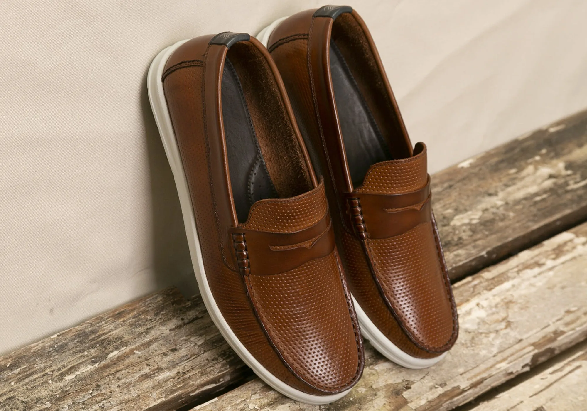 Savelli Leichte Herren Bequeme Gepolsterte Leder Freizeit-Loafer Schuhe Savelli Schuhe