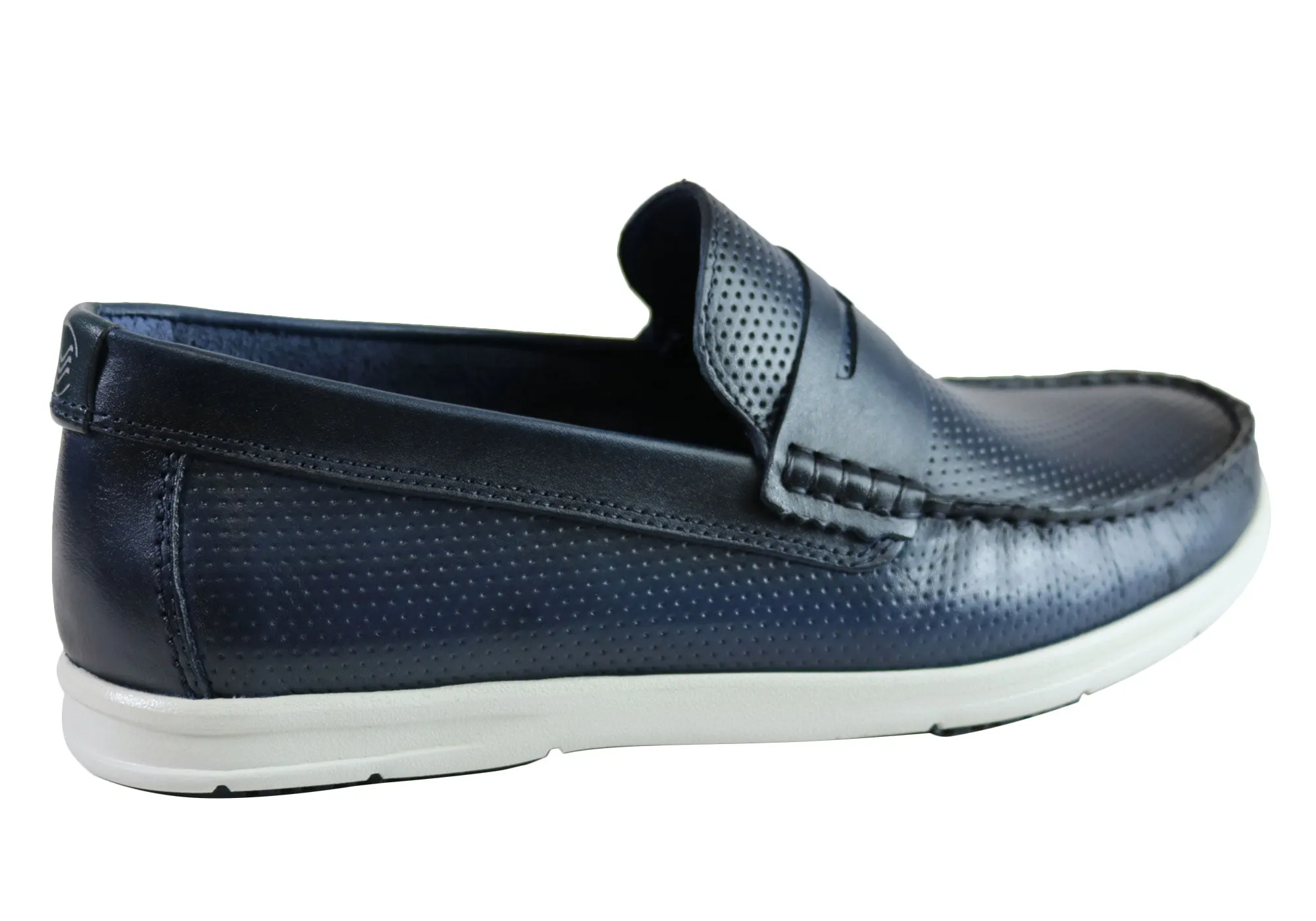 Savelli Leichte Herren Bequeme Gepolsterte Leder Freizeit-Loafer Schuhe Savelli Schuhe