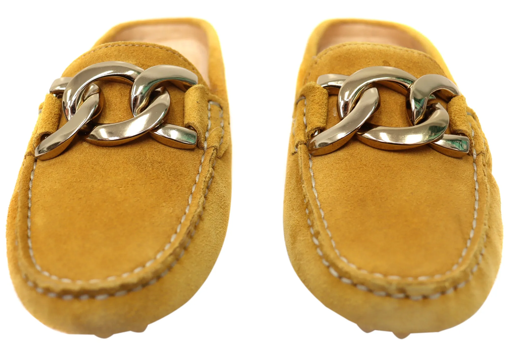 Savelli Paula Damen Brazilian Leder Geschlossene Spitze Offener Rücken Mules Savelli Schuhe