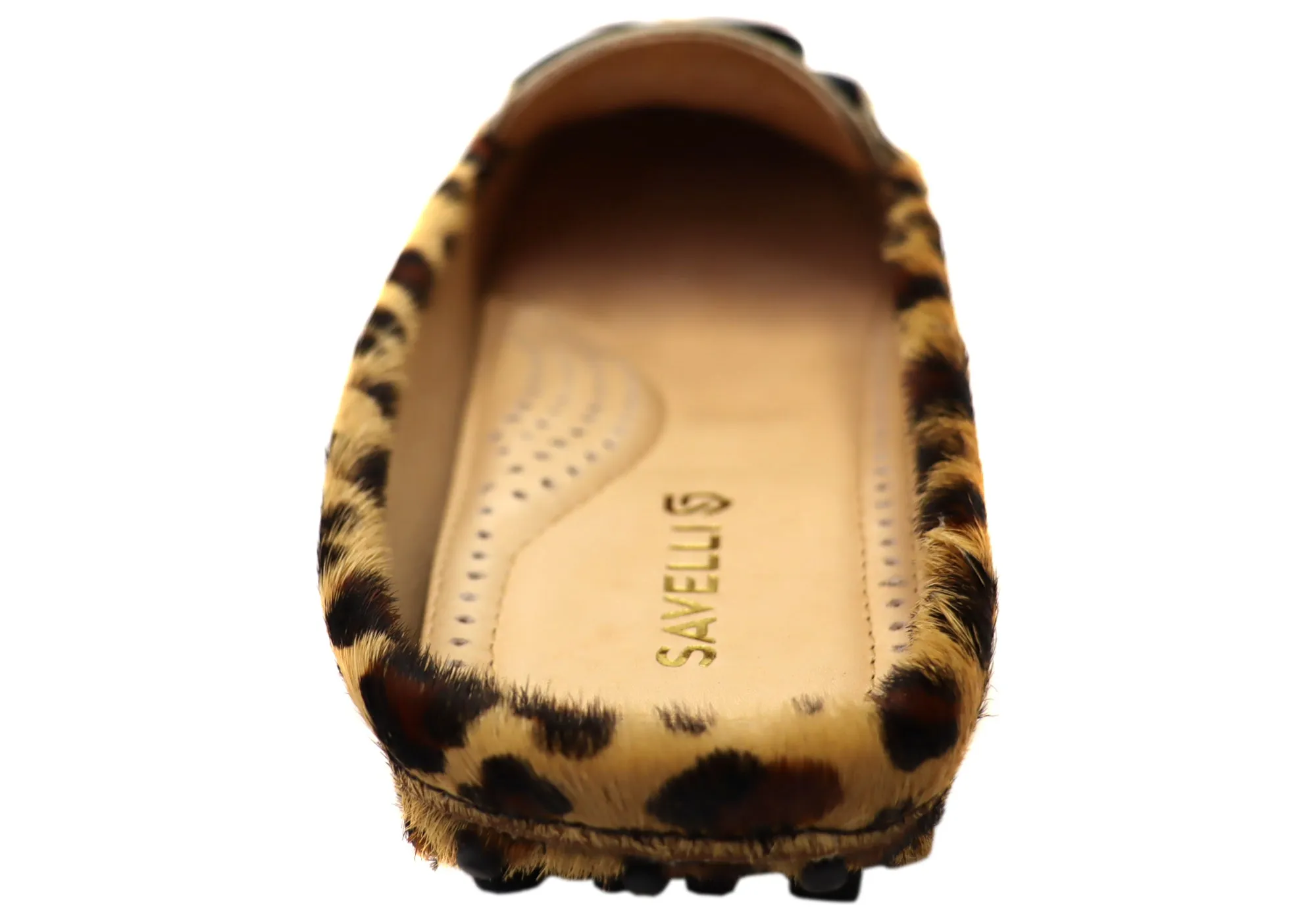 Savelli Paula Damen Brazilian Leder Geschlossene Spitze Offener Rücken Mules Savelli Schuhe