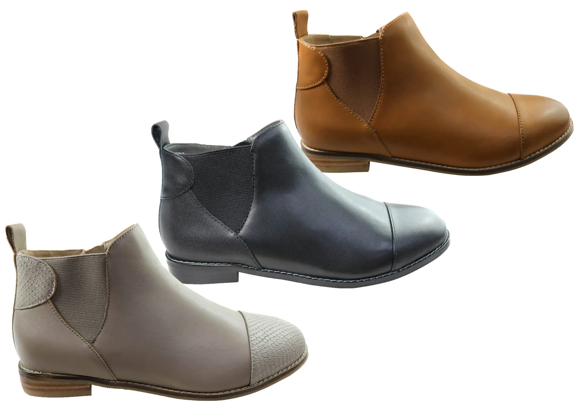 Scholl Orthaheel Tycoon Damen Leder Komfort Stützende Knöchelstiefel Scholl Orthaheel Schuhe