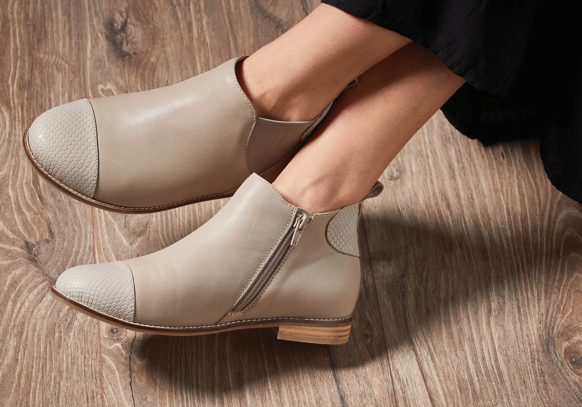 Scholl Orthaheel Tycoon Damen Leder Komfort Stützende Knöchelstiefel Scholl Orthaheel Schuhe