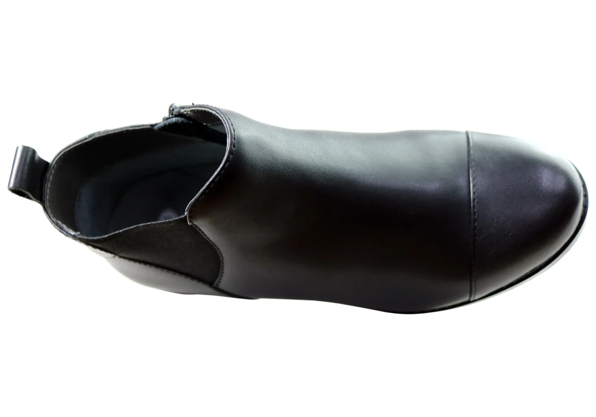 Scholl Orthaheel Tycoon Damen Leder Komfort Stützende Knöchelstiefel Scholl Orthaheel Schuhe