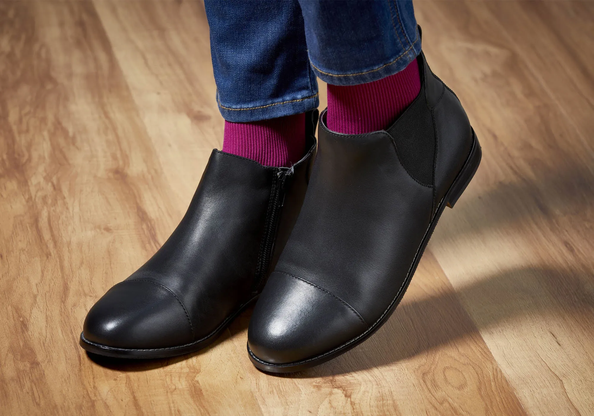 Scholl Orthaheel Tycoon Damen Leder Komfort Stützende Knöchelstiefel Scholl Orthaheel Schuhe