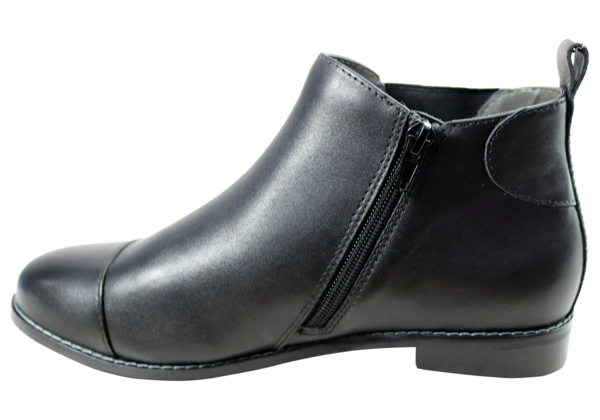 Scholl Orthaheel Tycoon Damen Leder Komfort Stützende Knöchelstiefel Scholl Orthaheel Schuhe