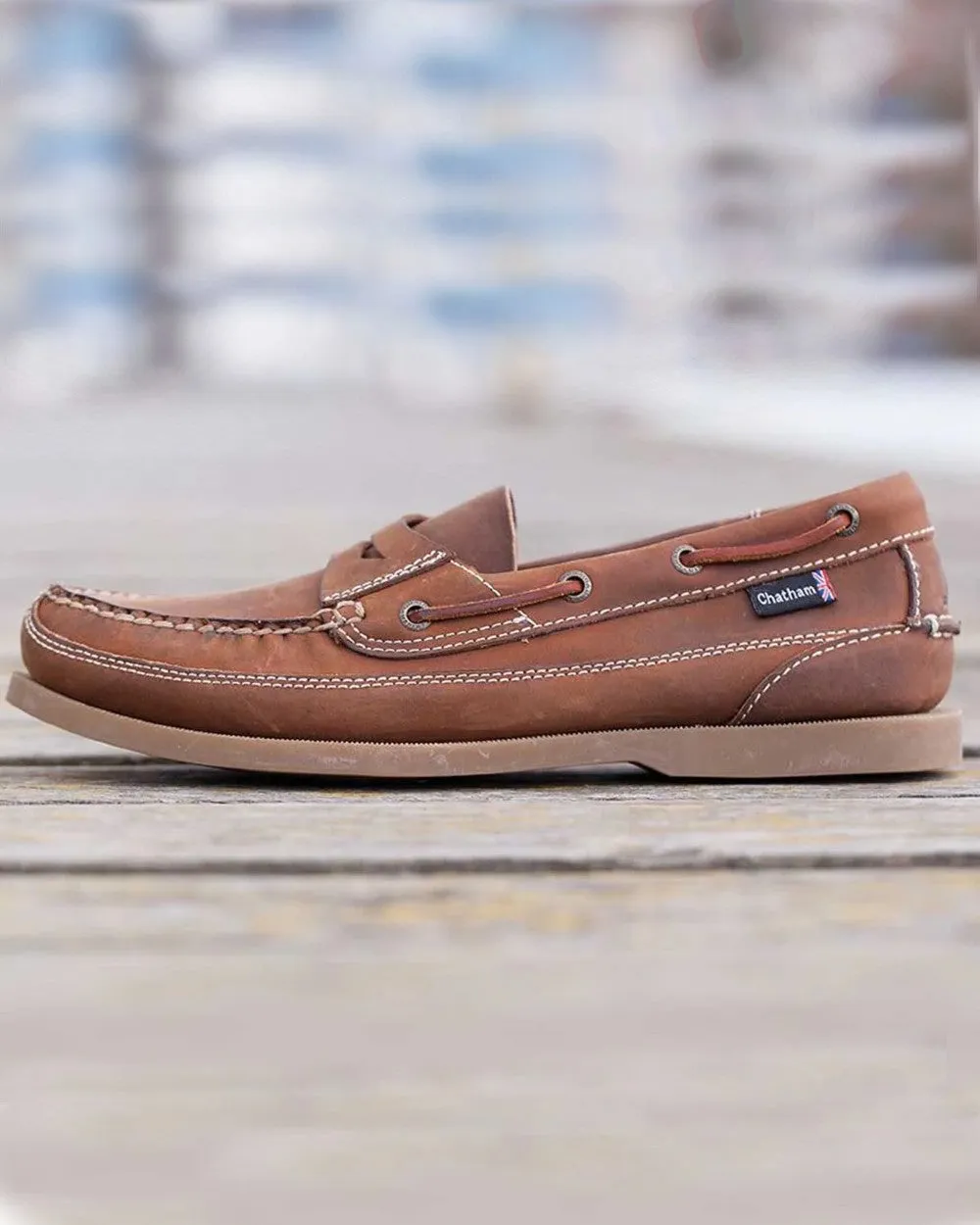 Schuhe Chatham Chatham Herren Gaff II G2 Schlupf-Lederbootschuhe