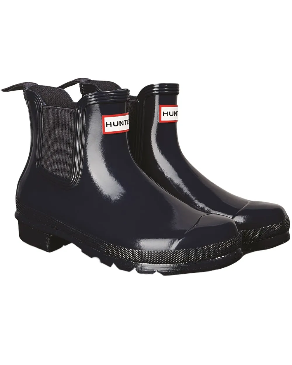 Hunter Stiefel Hunter Damen Original Chelsea Glanz Stiefel
