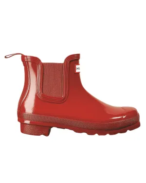 Hunter Stiefel Hunter Damen Original Chelsea Glanz Stiefel