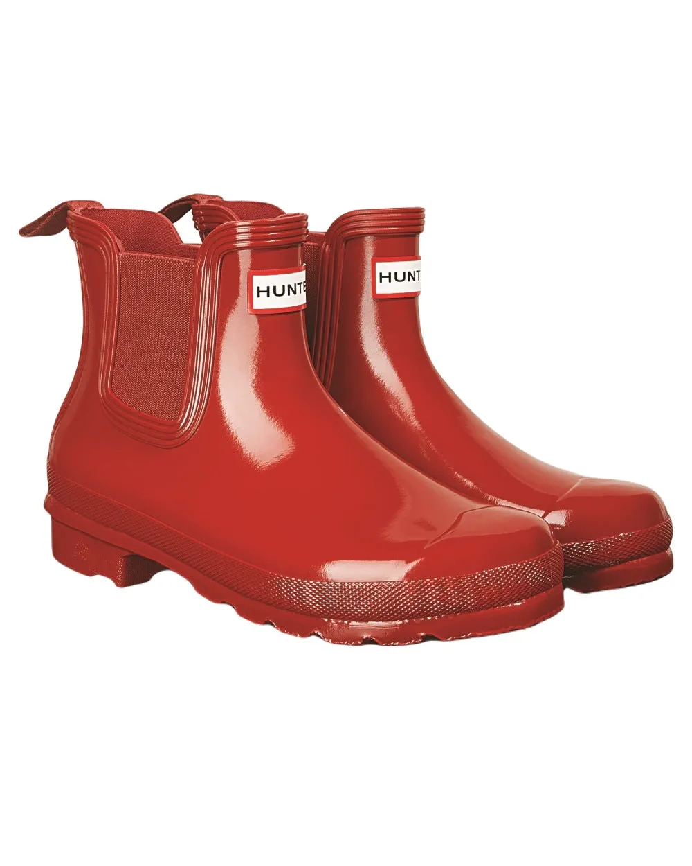 Hunter Stiefel Hunter Damen Original Chelsea Glanz Stiefel
